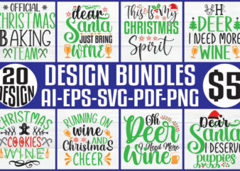 Christmas T-shirt And SVG Design Bundle