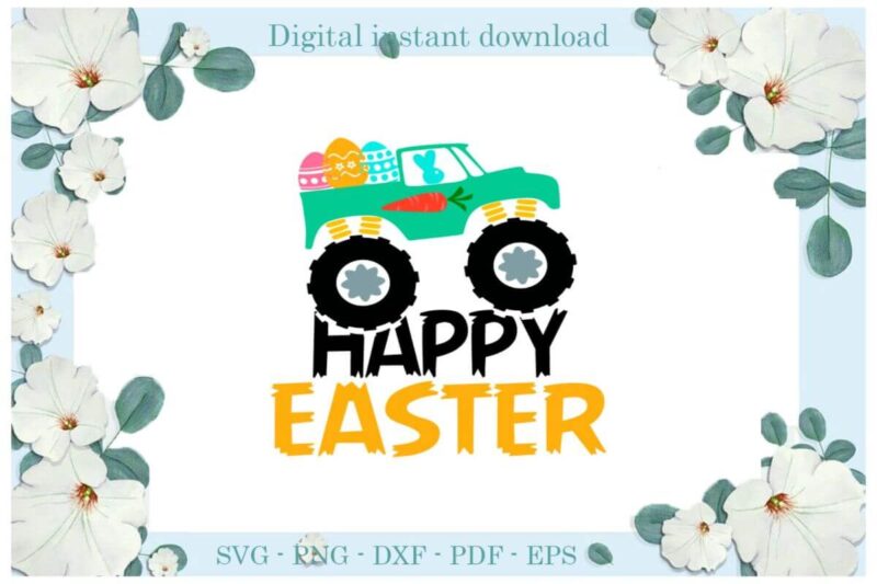 Happy Patrick Day Eggs Truck Diy Crafts Svg Files For Cricut, Silhouette Sublimation Files, Cameo Htv Print