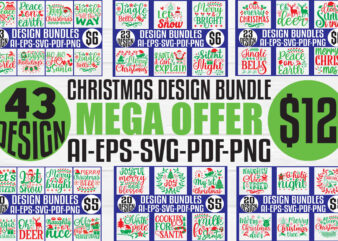 Christmas T-shirt And SVG Design Bundle