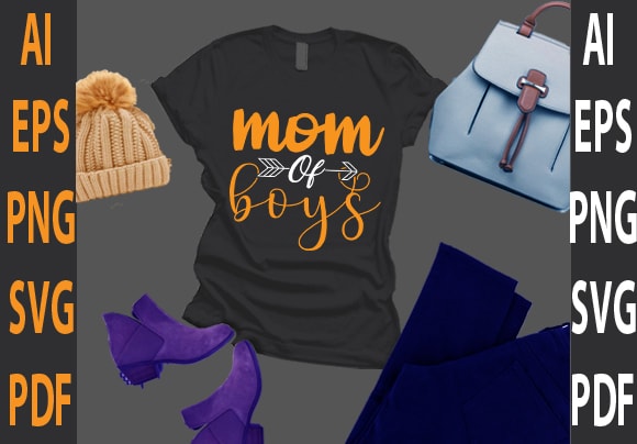 Mom of boys t shirt designs for sale