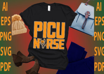 picu nurse t shirt illustration