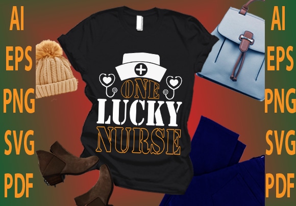 One lucky nurse t shirt design online