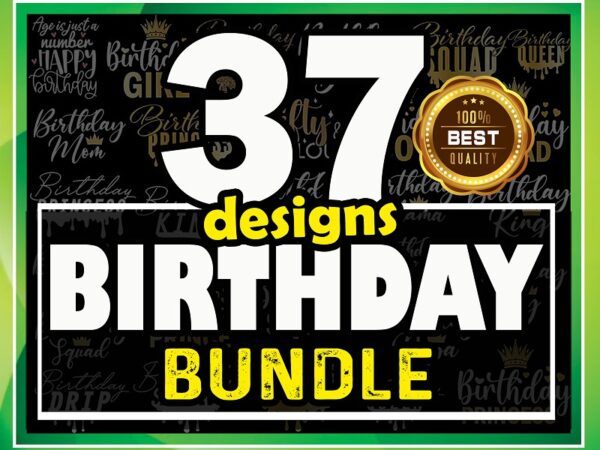 Birthday Drip Squad SVG and vector cut files bundle