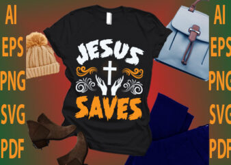 Jesus saves vector clipart