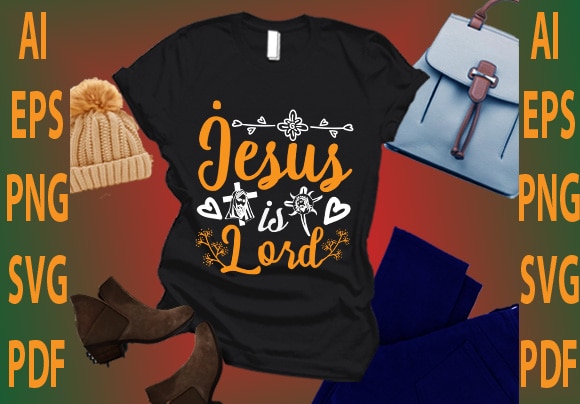 Jesus is lord vector clipart