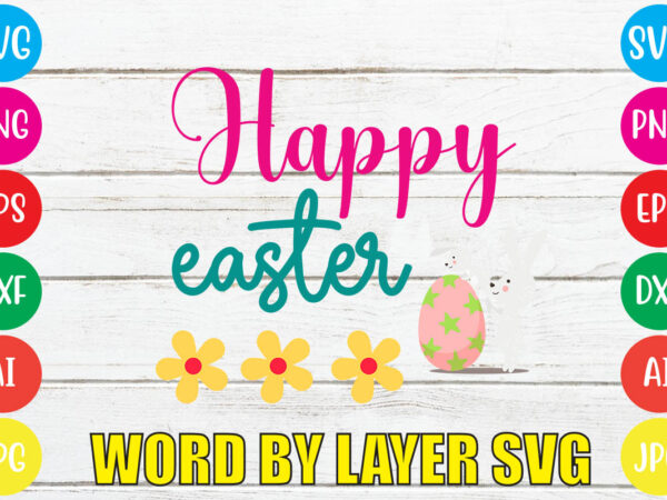 Happy easter svg vector for t-shirt