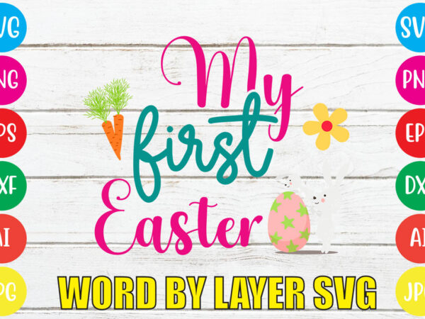 My first easter svg vector for t-shirt