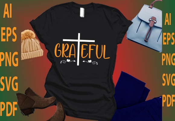 Grateful t shirt design template