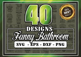 40 Designs Funny Bathroom SVG Bundle, Cut File Cricut, Funny Bathroom Signs, Bathroom Quotes Svg, Bathroom Svg Designs, Bathroom Wall Decor 839702139