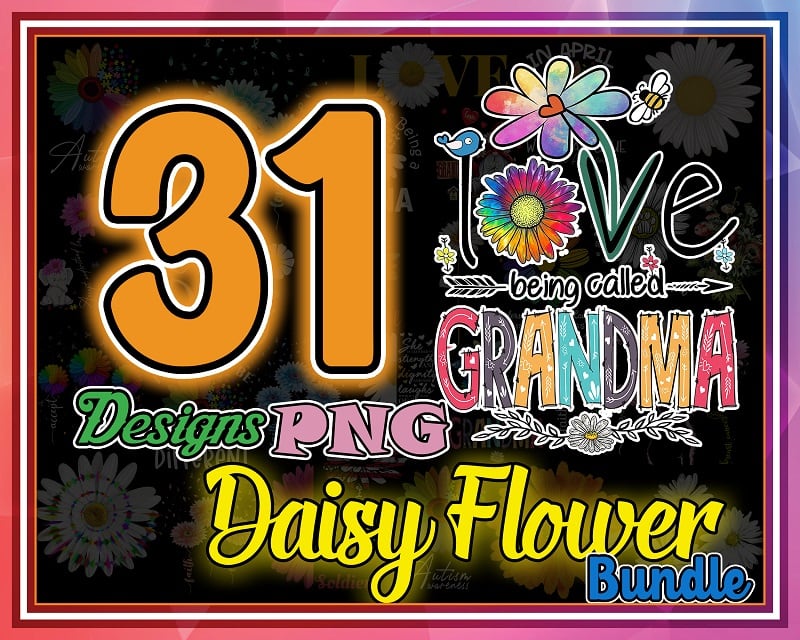 Daisy Sublimation design Floral PNG design Flowers sublimation PNG Boho shirt sublimation file Digital download