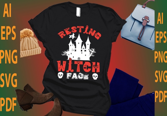 Resting witch face t shirt design online