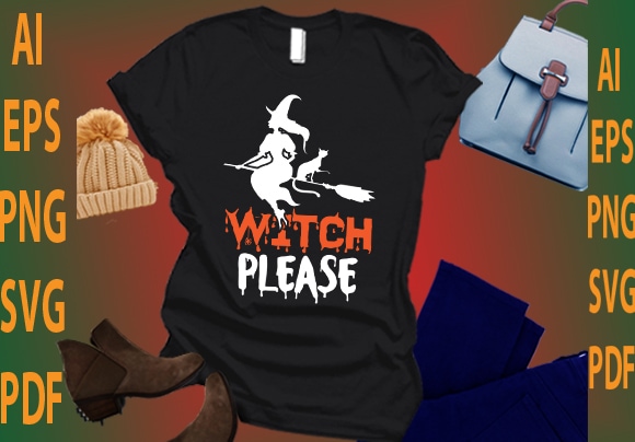 Witch please t shirt design for sale