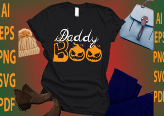 daddy boo t shirt vector illustration