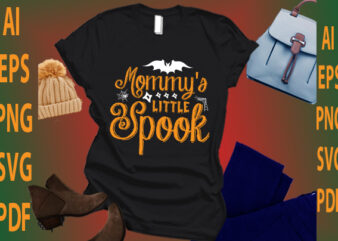 mommy’s little spook t shirt designs for sale