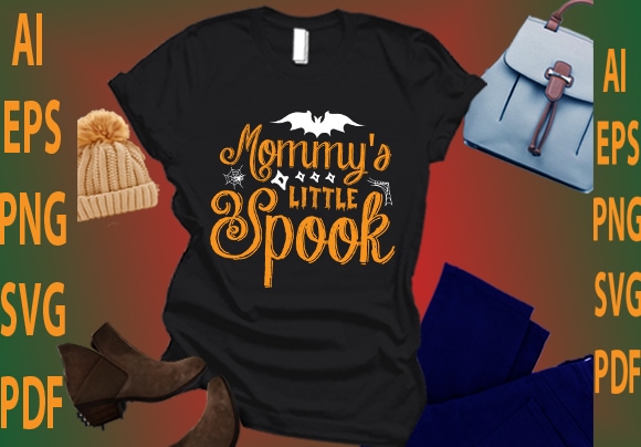 Mommy’s little spook t shirt designs for sale