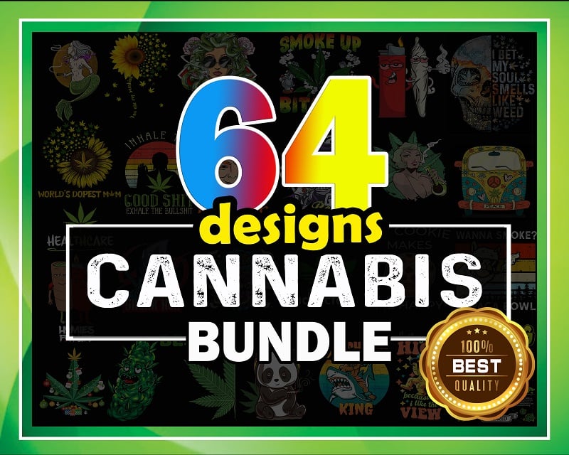 Bundle 64 Cannabis PNG, Weed Bundle Png, Dope Bundle, Smoke weed Png, Sublimation Digital design, Sublimation Printing 919587851