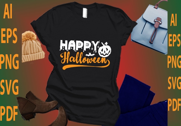 Happy halloween graphic t shirt
