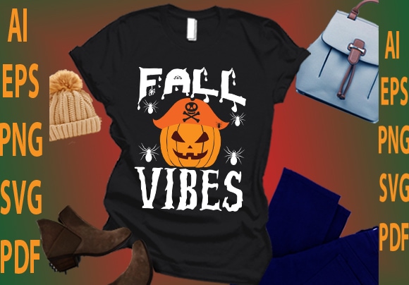 Fall vibes t shirt graphic design