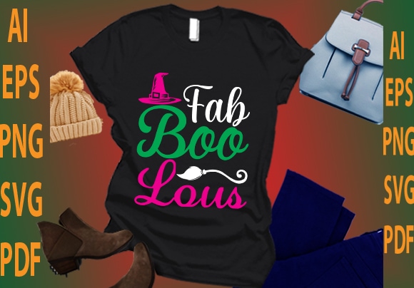 Fab boo lous t shirt graphic design