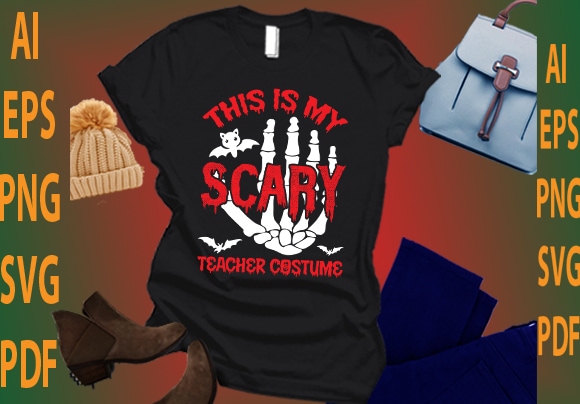 This is my scary teacher costume t shirt designs for sale