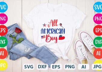 All American Boy svg vector for t-shirt