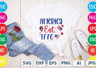 America Est.1776 svg vector for t-shirt