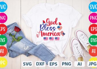 God Bless America svg vector for t-shirt