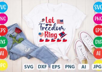 Let Freedom Ring svg vector for t-shirt