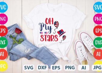 Oh My Stars svg vector for t-shirt