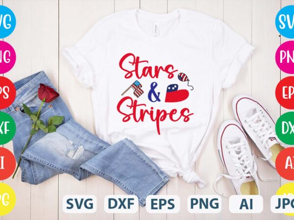 Stars & stripes svg vector for t-shirt