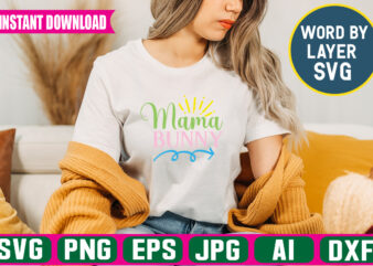 Mama Bunny Svg Vector T-shirt Design