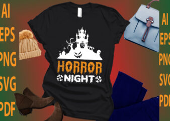 horror night graphic t shirt