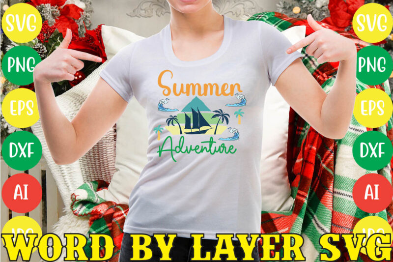 Summer Adventure svg vector for t-shirt