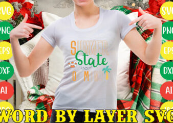 Summer State Of Mind svg vector for t-shirt