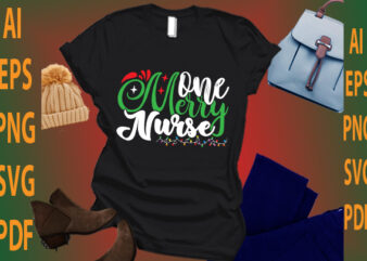 one merry nurse t shirt design online