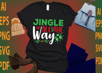 jingle all the way vector clipart