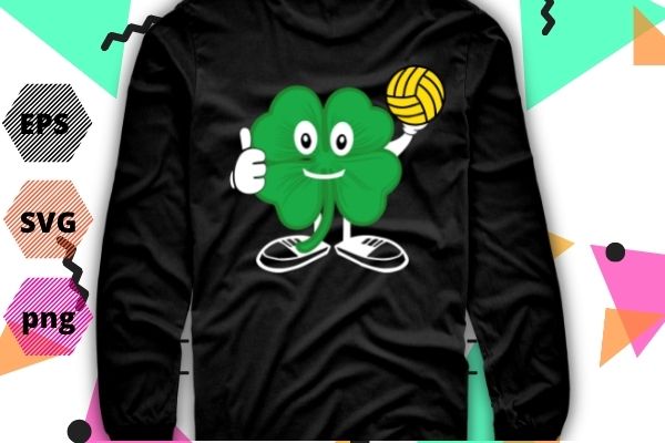 Volleyball love cartoon funny heart shamrock st patrick’s day gift t-shirt design svg, volleyball love cartoon funny heart png, volleyball, love, cartoon, funny, heart, shamrock, st patrick’s day