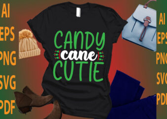 candy cane cutie t shirt vector file