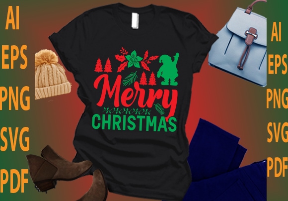 Merry christmas t shirt designs for sale