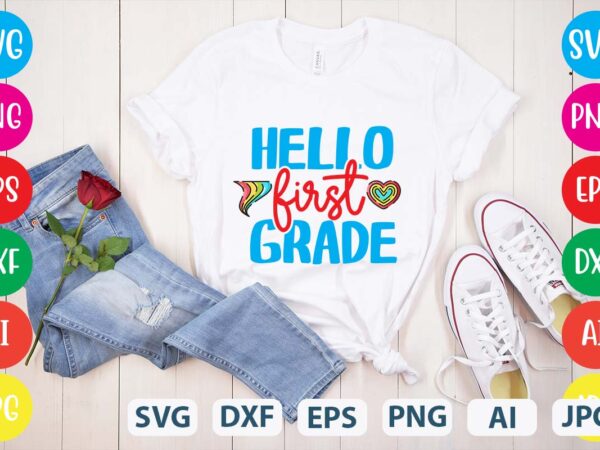 Hello fifth grade svg vector for t-shirt