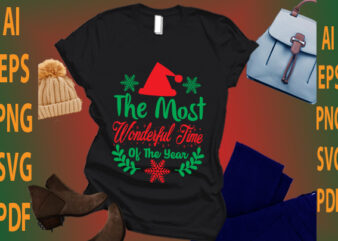 the most wonderful time of the year t shirt designs for sale
