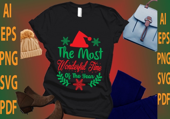 The most wonderful time of the year t shirt designs for sale