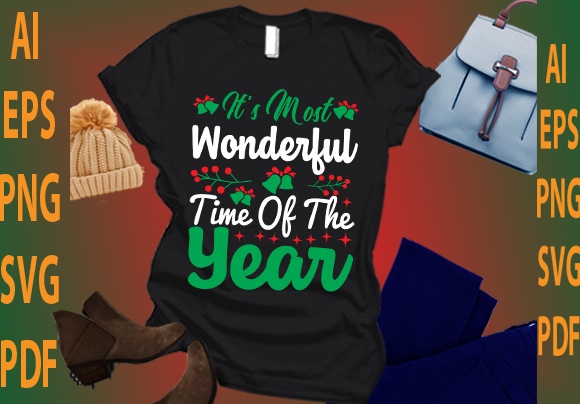 It’s most wonderful time of the year t shirt design for sale