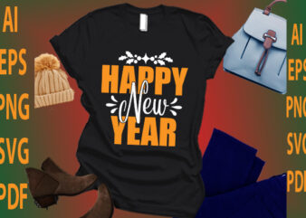 happy new year graphic t shirt