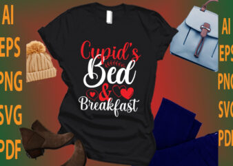 cupid’s bed and breakfast t shirt vector file