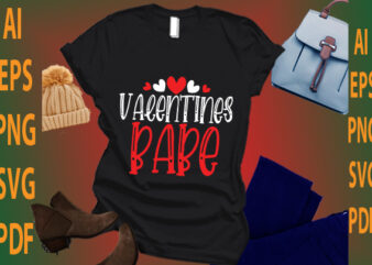 valentines babe t shirt vector art