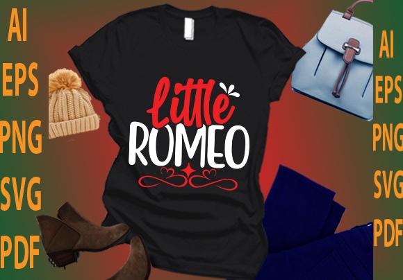Little romeo t shirt vector graphic
