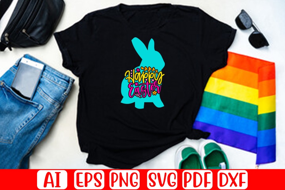 Happy Easter - Easter T-shirt And SVG Design - Buy t-shirt designs