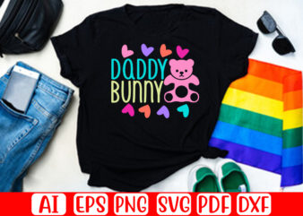 Daddy Bunny – Easter T-shirt And SVG Design