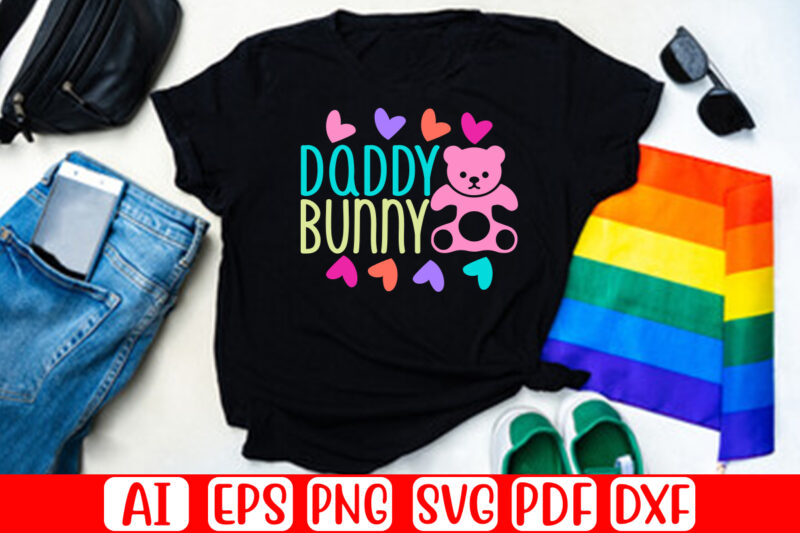 Daddy Bunny – Easter T-shirt And SVG Design